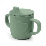 Silikoninis mokomasis puodelis ELPHEE GREEN