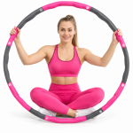 Hula Hoop fitneso lankas, 8 sekcijos, 90 cm