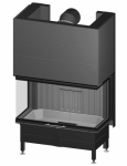 Židinio kapsulė Spartherm Arte 3RL-100h-4S su pakeliamomis durelėmis, 14,3kW