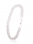 Sidabrinė grandinėlė Crandmother 6 mm , briaunų apdirbimas deimantu, 18, 8.6 g, Sidabras 925 praba