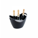 Kibirėlis buteliui plastmasinis, juodas (35 x 27 cm)