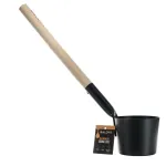 Bilovit - Juodas aliuminio pirties &scaron;auk&scaron;tas su beržo rankena 42cm