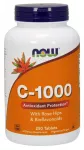 Vitamin C-1000 with Rose Hips & Bioflavonoids - 250 tablečių - NOW Foods