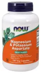 Magnesium & Potassium Aspartate with Taurine - 120 kapsulių - NOW Foods