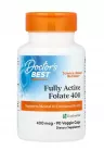 Fully Active Folate 400 with Quatrefolic, 400mcg - 90 kapsulių - Doctor's Best