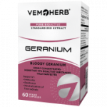 VemoHerb Geranium (Raudonžiedžio snapučio (&scaron;aknų) ekstraktas) 60 kaps.