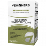 VemoHerb Ginkgo Hypericum (Ginkmedžio lapų ekstrakto ir jonažolės ekstrakto junginys) 60 kaps.