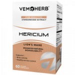 VemoHerb Hericium (Lion&lsquo;s Mane grybo ekstraktas) 60 kaps.