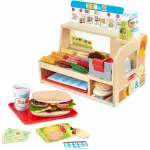 Medinis Užkandžių Baras Melissa & Doug &ndash; Vaikų Virtuvė Restoranui, 56 Dalys