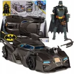 DC Comics Betmeno Figūrėlė 10 cm + Batmobilis su Priedais &ndash; Rinkinys Vaikams 4+