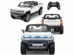 Radijo Bangomis Valdomas Visureigis Hummer 4x4 &ndash; Didelis RC Automobilis, Baltas