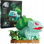 4D Build Pokemon Bulbasaur &ndash; 3D Surenkamas Modelis, 195 Detalės, 24 cm