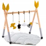 Edukacinis Gimnastikos Stovas Kūdikiams Baby Gym Grey