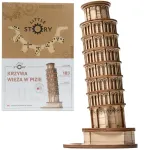 Medinis 3D Modelis &bdquo;Pizos Kreivasis Bok&scaron;tas&ldquo; &ndash; Surenkama Faneros Dėlionė