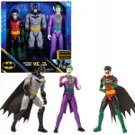 Betmeno Rinkinys 3in1 DC Comics &ndash; Didelės 30 cm Figūrėlės: Betmenas, Robinas, Džokeris
