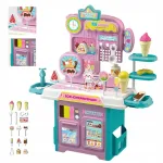 Edukacinis Žaislas Vaikams &ndash; Ledainė &bdquo;IceCream Party&ldquo;, 32 Dalys, 50 cm Auk&scaron;čio