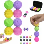 Antistresiniai Magnetiniai Kamuoliukai 8 vnt. Dėkle &ndash; Jutiminis Fidget Žaislas Autizmui, ADHD