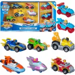 &Scaron;unų Patrulis &ndash; 8 Metalinių Automobiliukų Rinkinys Mighty Pups True Metal 7,5 cm + Dovana