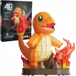 4D Build Pokemon Charmander Dėlionė &ndash; 3D Modelis Surinkimui, 241 Detalė, 25,5 Cm