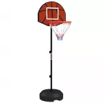 Reguliuojamas krep&scaron;inio stovas vaikams 6+ m. su magnetiniu smiginiu, 98-148 cm, juodas