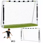 Futbolo vartai su tinklu ir dirbtinės žolės danga, 120 &times; 40 &times; 20 cm