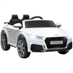 Vaikų elektrinis automobilis, Audi TT RS Roadster, 3 km/h, nuotolinis valdymas, LED, USB, baltas