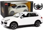 Nuotoliniu būdu valdomas automobilis Leantoys Porsche Cayenne Turbo, 1:14, 6+ m., baltas