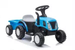 Vaiki&scaron;kas traktorius New Holland su priekaba, 6 V, mėlynas