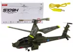 Nuotoliniu būdu valdomas sraigtasparnis Apache Syma S109H, žalias/chaki