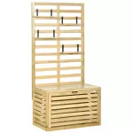 Daiktadėžė su grotelėmis ir lentynomis, iki 120 kg, natūralios spalvos