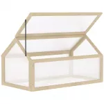 &Scaron;iltnamis kompakti&scaron;kas, su atidaromu stogu, 90 x 52 x 49,5 cm, natūralios medienos spalvos