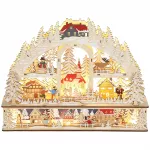 Kalėdinė dekoracija &ndash; kalėdinis miestelis su LED, 45 cm