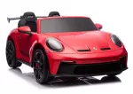 Vaiki&scaron;kas elektromobilis Porsche GT3, 24 V, su LED žibintais, raudonas