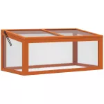 &Scaron;iltnamis su atidaromu dangčiu 90 x 46 x 40 cm, oranžinės spalvos