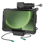RAM Mounts Samsung Tab Active5 Pro ir 4 Pro rakinama USB-C doko stotelė + USB-C duomenys (RAM-HOL-SAM57CPKL-CU)