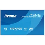 iiyama ProLite LH5581UHSG-1AG 55" 4K reklaminis ekranas, 24/7, Android 14, baltas rėmas (LH5581UHSG-1AG)