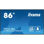 iiyama ProLite LH8665UHSB-B1 86" 4K reklaminis ekranas, 800 cd/m&sup2;, 24/7, Android 11 (LH8665UHSB-B1)