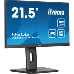 iiyama ProLite XUB2293HS-B6 22" monitorius, IPS, FHD 100 Hz, reguliuojamas auk&scaron;tis (XUB2293HS-B6)