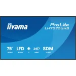 iiyama ProLite LH7575UHS-B2AG 75" 4K reklaminis ekranas, 24/7, Android 11, SDM lizdas (LH7575UHS-B2AG)