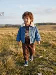 Sinsay - &Scaron;ilta džinsinė striukė su sherpa pamu&scaron;alu ir me&scaron;kiuko siuvinėjimu - mėlyna