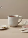 Sinsay - Puodelis su netaisyklinga apdaila - balta