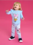Sinsay - Sportinės jogger kelnės Minnie and Daisy - mėlyna