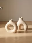 Sinsay - Keraminių vazų rinkinys 2 pack - balta