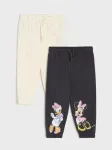 Sinsay - Medvilninės jogger kelnės 2 pack Disney - tamsiai pilka