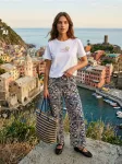 Sinsay - Medvilninis crop topas su užra&scaron;u - balta