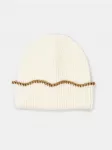 Sinsay - Beanie Kepurė su Viskozė - kreminė