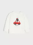 Sinsay - Medvilniniai mar&scaron;kinėliai su antsiuvu Mickey Mouse - kreminė