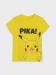 Sinsay - Medvilniniai mar&scaron;kinėliai su spauda Pokemon - geltona