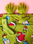 Sinsay - Kalėdinis rinkinys: vaiki&scaron;kas pledas su kojinėmis Grinch - geltonai žalia