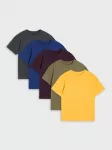 Sinsay - Medvilniniai mar&scaron;kinėliai 5 pack - mid blue